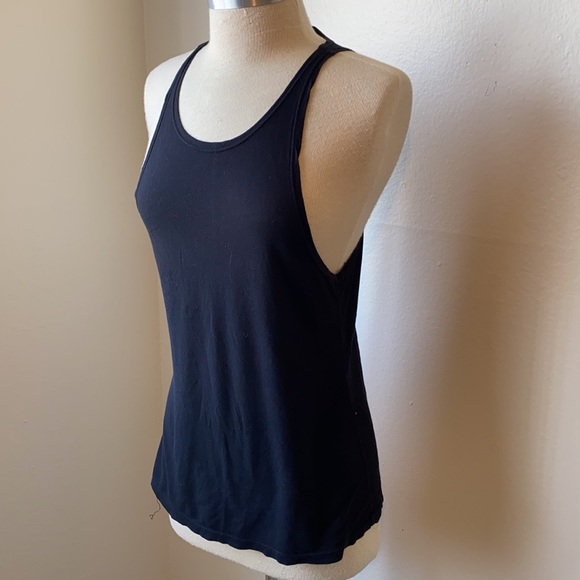 Frame Cotton Black Tank Top S - Picture 2 of 5